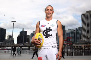 Photo of Ed Curnow, Professional Australian Rules Footballer at Carlton Football Club